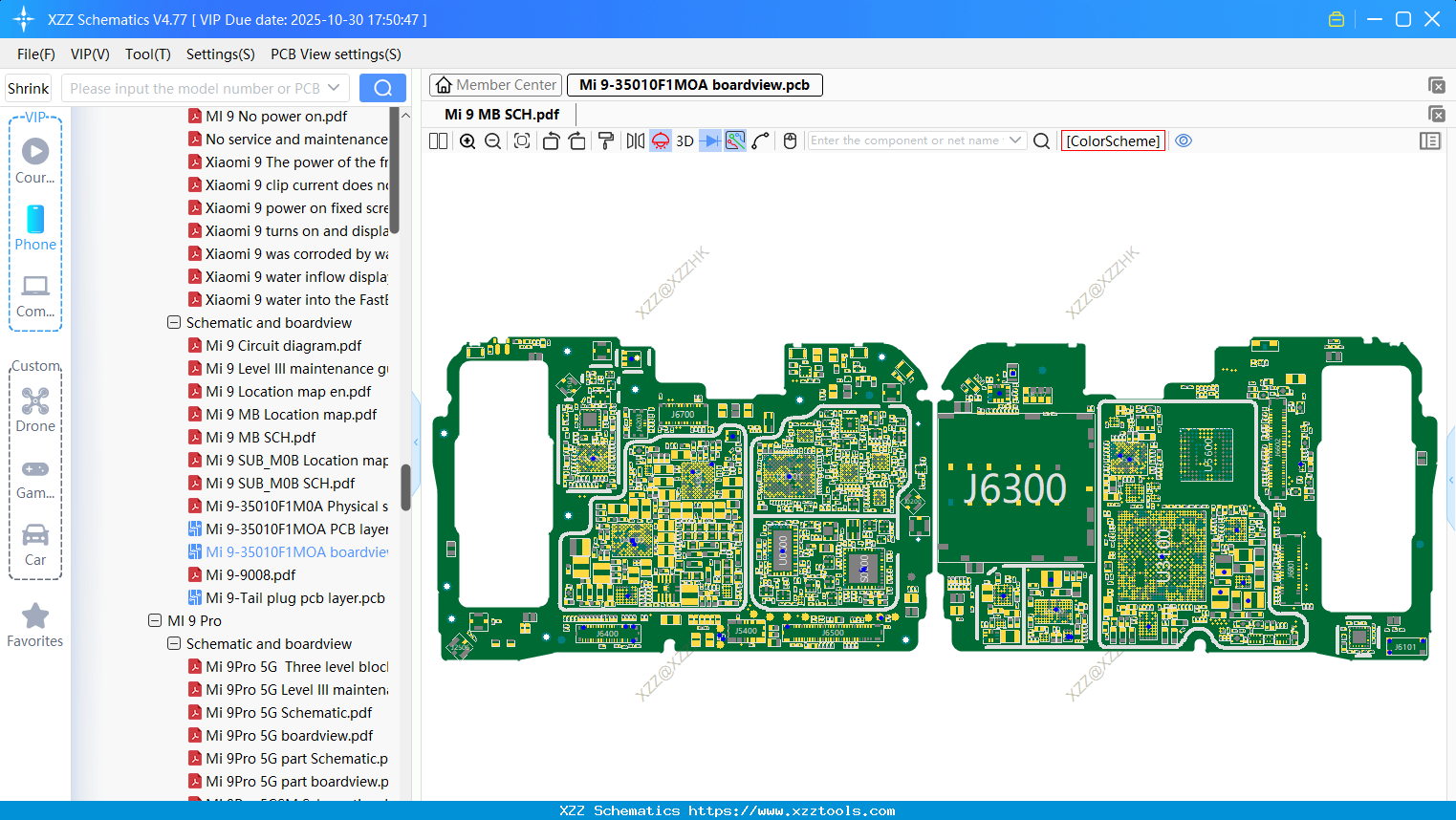 Xiaomi Mi 9-35010F1MOA Boardview